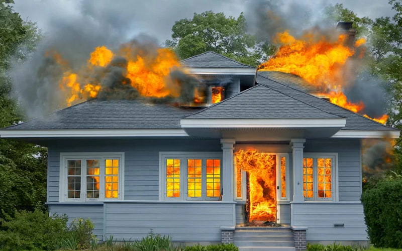Mơ thấy cháy nhà hay mơ thấy nhà mình cháy thì đánh con gì?
